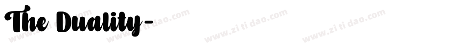 The Duality字体转换
